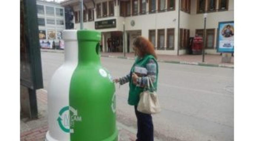 Yıldırım&rsquo;da Cam Atıklar &Ccedil;&ouml;pe Gitmeyecek