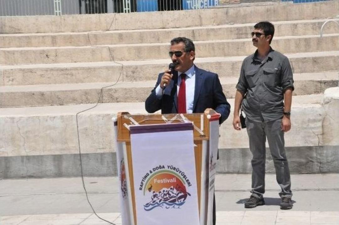 Tunceli&rsquo;de 1. Ulusal Rafting Ve Doğa Y&uuml;r&uuml;y&uuml;şleri Festivali Başladı