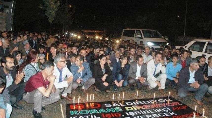 Kobani&rsquo;deki Daiş Saldırıları Van&rsquo;da Protesto Edildi