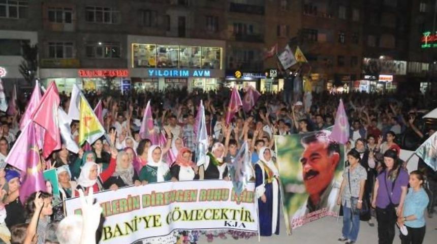 Hakkari Ve &Ccedil;ukurca'da Kobani Protestosu