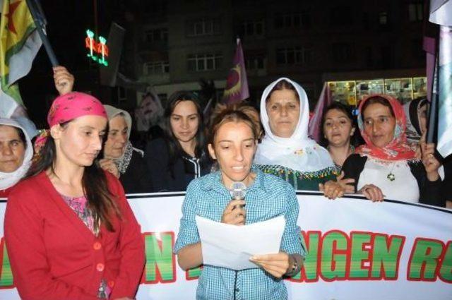 Hakkari Ve Çukurca'da Kobani Protestosu