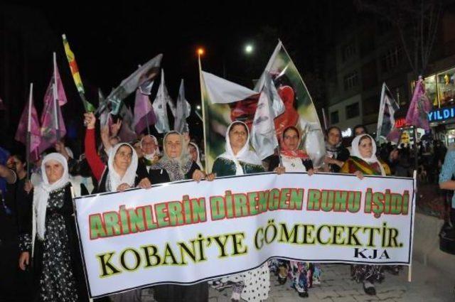 Hakkari Ve Çukurca'da Kobani Protestosu