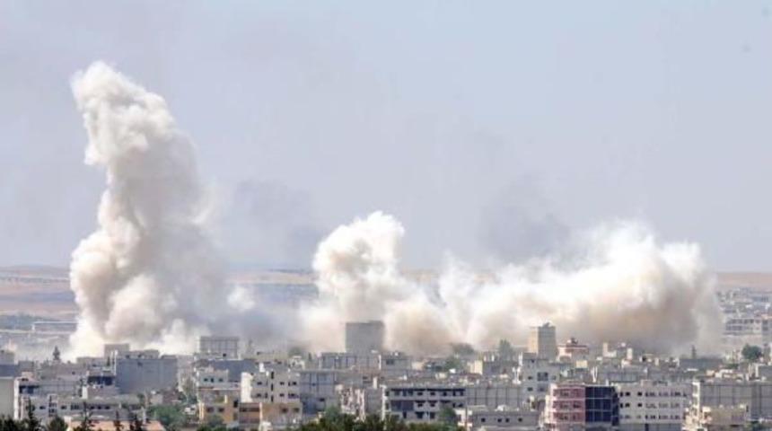 Kobani'de Şiddetli Patlama