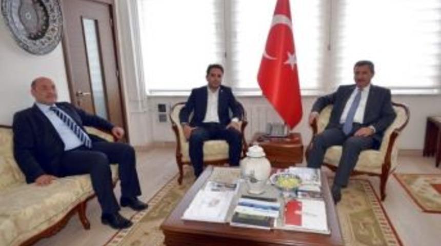İshak Gazel, Vali Şerif Yılmaz&rsquo;ı Ziyaret Etti