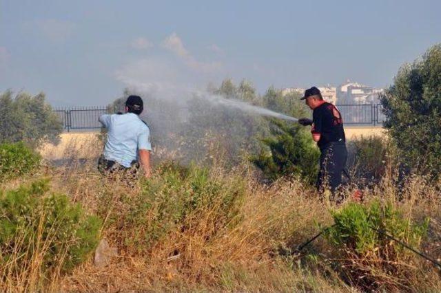 Makilik Alandaki Yangın Devlet Hastanesinin Bahçesine Sıçradı