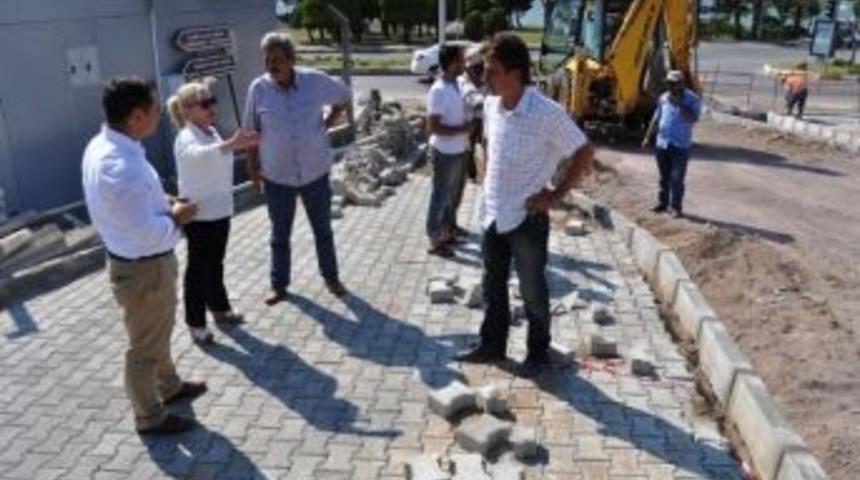 Ayvalık Belediye Başkanvekili Sara&ccedil;oğlu &Ccedil;alışmaları İnceledi