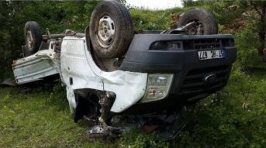 Kastamonu&rsquo;da Kamyonet Takla Attı: 2 Yaralı