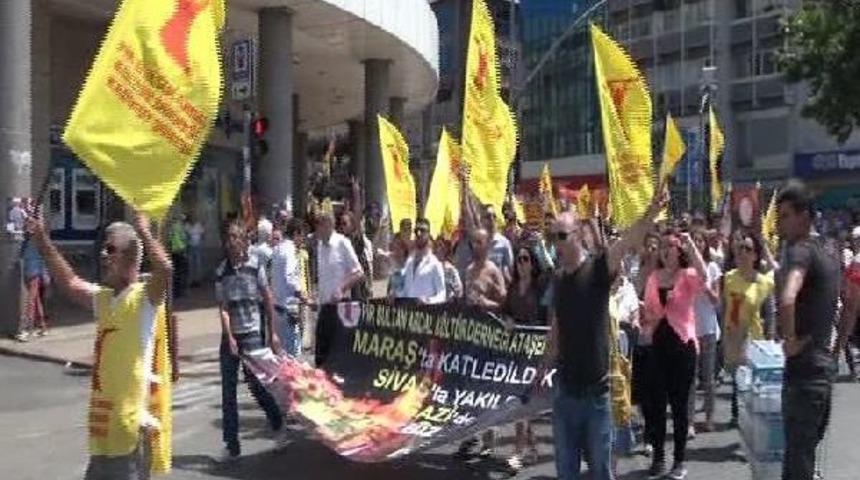 Sivas Katliamında &Ouml;lenler Kadık&ouml;y'de Mitingle Anıldı