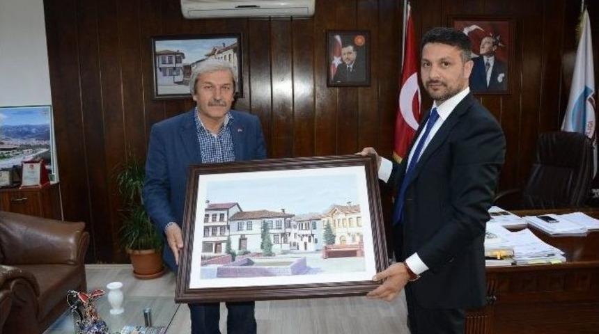 Sivrihisar Belediye Başkanı Y&uuml;z&uuml;g&uuml;ll&uuml;&rsquo;den Osmaneli Belediyesi&rsquo;ne Ziyaret