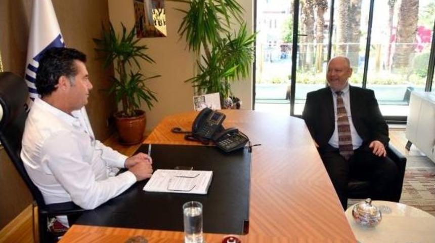 Abd'li M&uuml;steşardan Başkan Kocadon'a Ziyaret