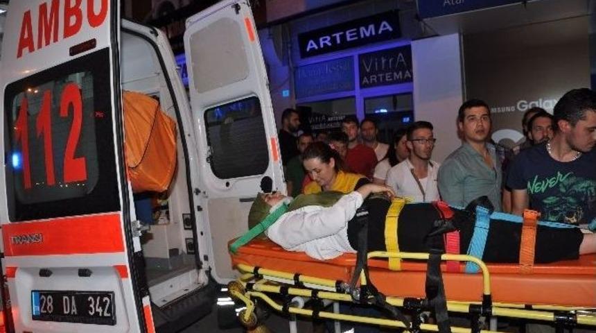 Giresun&rsquo;da İftar Sonrası Y&uuml;r&uuml;y&uuml;ş Yapan Kadına Otomobil &Ccedil;arptı