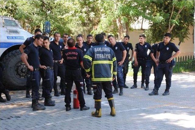 Polislere ‘yangına Müdahale’ Eğitimi