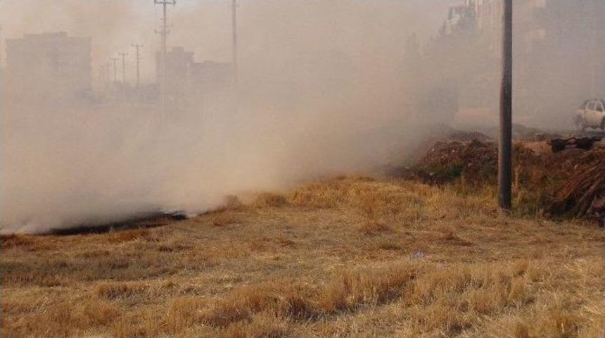 Nusaybin&rsquo;de Anız Yangınına Toma İle M&uuml;dahale Edildi