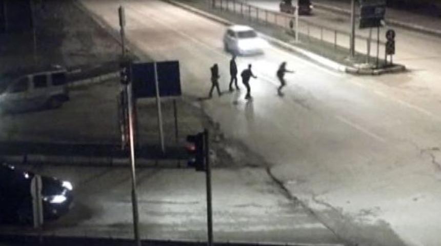 Erzurum&rsquo;da Trafik Kazaları Mobese Kameralarına Yansıdı