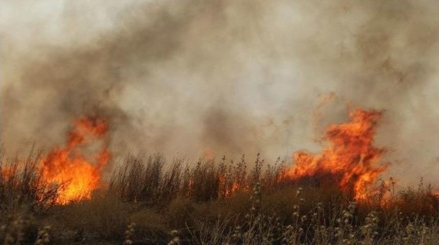 Diyarbakır&rsquo;da Korkutan Anız Yangını