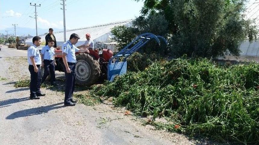 Kumluca&rsquo;da Sera Atıkları Sıkı Denetimde