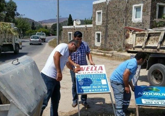 Bodrum’da Görüntü Kirliliğine Neden Olan Tabelalar Toplatılıyor