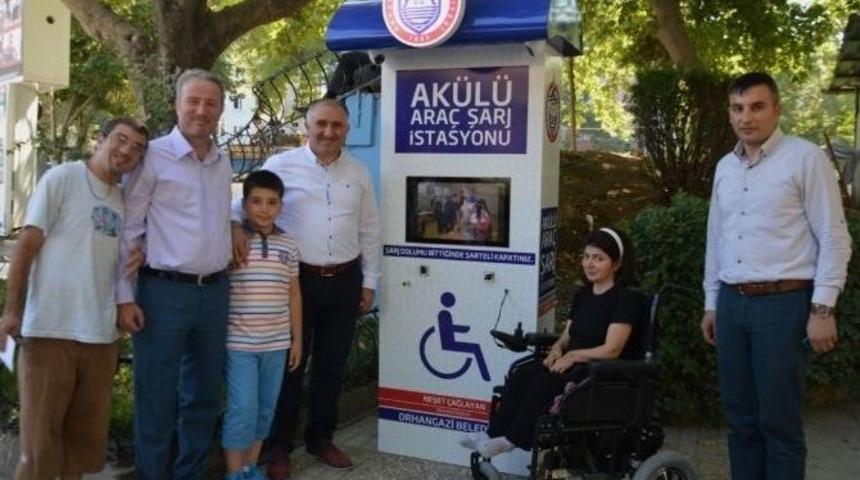 Orhangazi&rsquo;de Engellilere Şarj İstasyonu