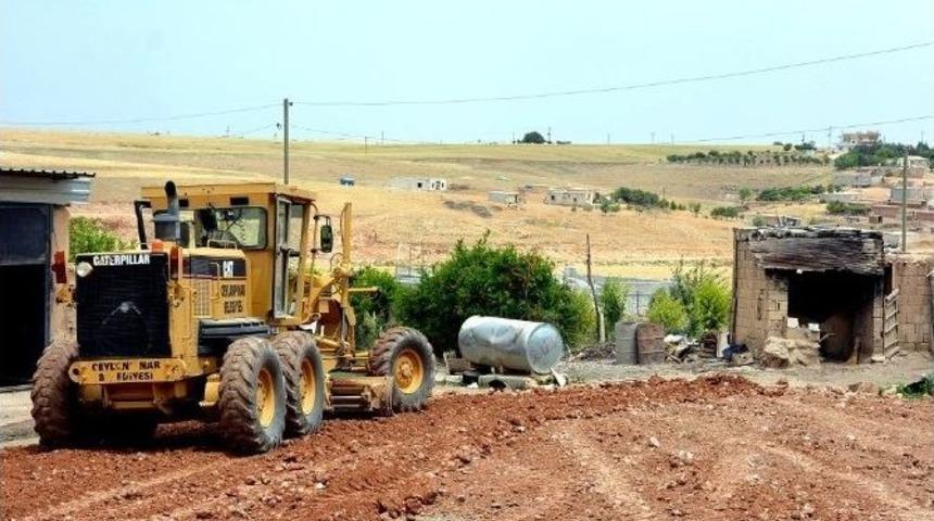Ceylanpınar&rsquo;da Stabilize Yol Yapım &Ccedil;alıması