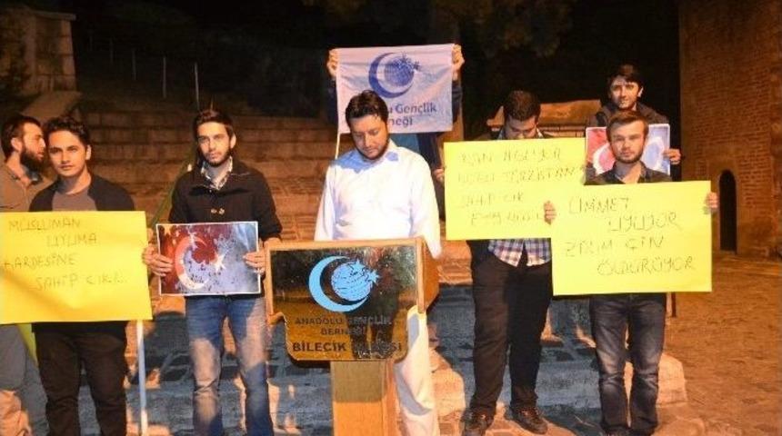 Bilecik Anadolu Gen&ccedil;lik Derneği &Ccedil;in&rsquo;in M&uuml;sl&uuml;manlara Y&ouml;nelik Zulm&uuml;n&uuml; Protesto Etti