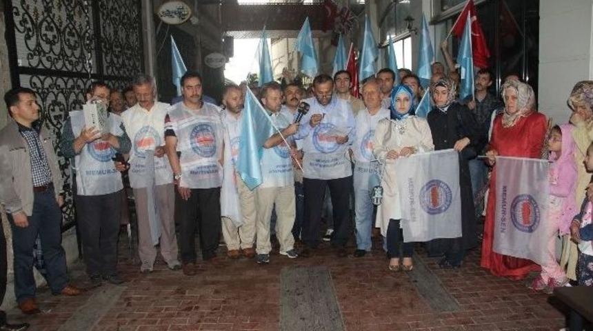 Memur-sen Giresun İl Temsilciliği &Ccedil;in Mallarına Boykot &Ccedil;ağrısı Yaptı