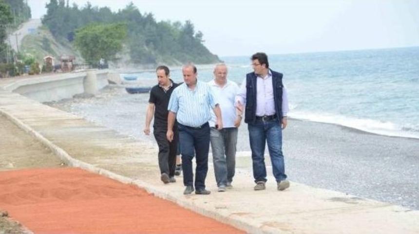 İnebolu Belediyesi, Sahil Bandına Y&uuml;r&uuml;y&uuml;ş Yolu Yaptı
