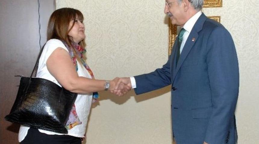 Kılıçdaroğlu, Tmmob Peyzaj Mimarları Odası Heyetini Kabul Etti