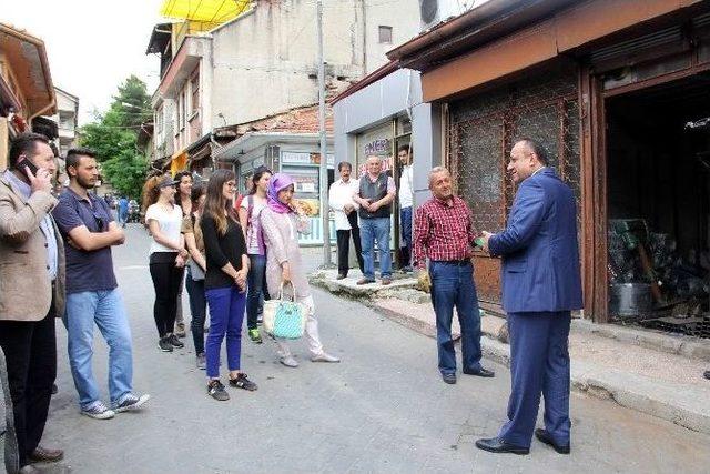 Tahsin Babaş’tan Bakırcılar Çarşısına Ziyaret