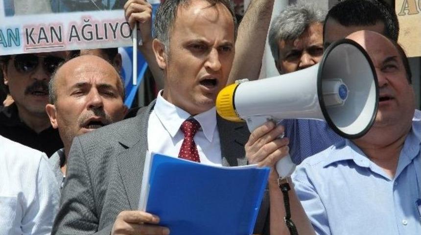 &Ccedil;in Zulm&uuml; Balıkesir&rsquo;de Protesto Edildi