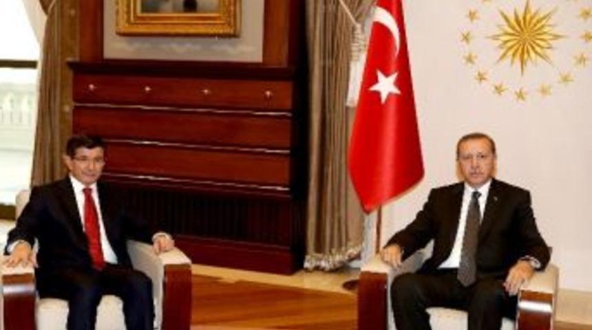 Cumhurbaşkanı Erdoğan Başbakan Davutoğlu İle G&ouml;r&uuml;şt&uuml;