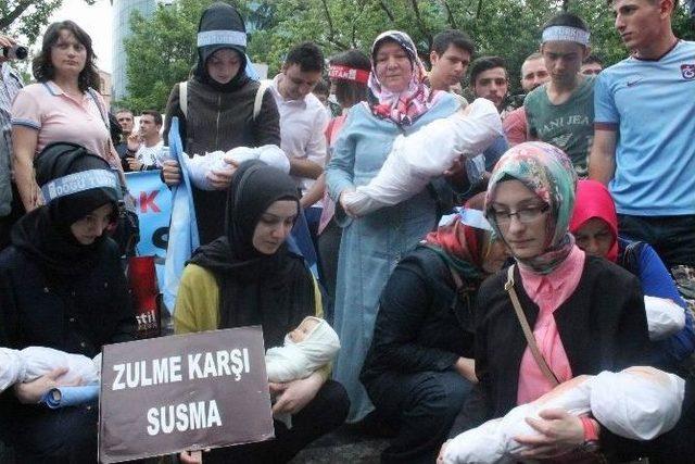 Doğu Türkistan’daki Çin Zulmü Trabzon’da Protesto Edildi