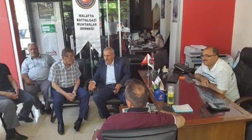 Milletvekili Şahin, Battalgazi Muhtarlar Derneği&rsquo;ni Ziyaret Etti