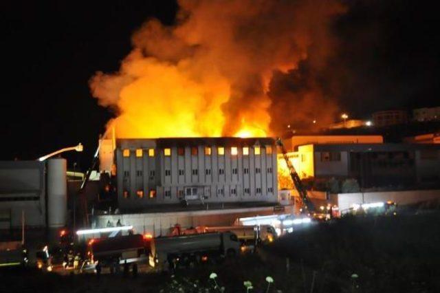 Yağ Fabrikasında Korkutan Yangın: 2 Yaralı