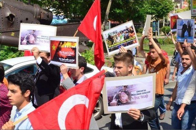 Çanakkale’de Doğu Türkistan’a Destek Yürüyüşü