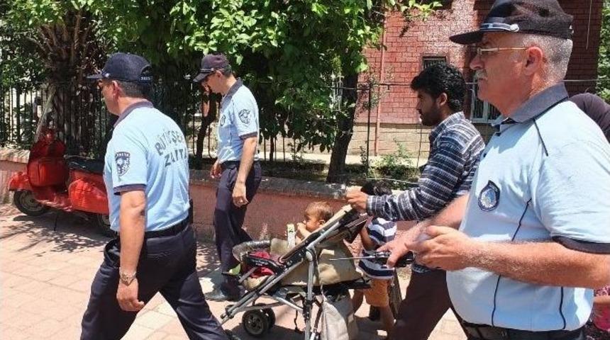 B&uuml;y&uuml;kşehirli Zabıtalardan Dilencilere Ge&ccedil;it Yok