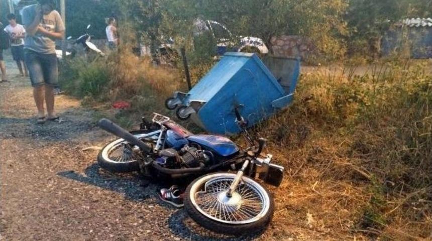 Dat&ccedil;a&rsquo;da Feci Kaza, 18 Yaşındaki Motosikletlinin Bacağı Koptu