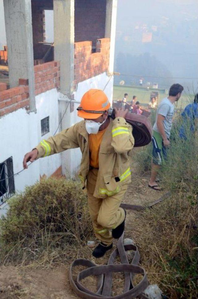 Bodrum'da Otluk Ve Makilik Alanda Yangın (2)