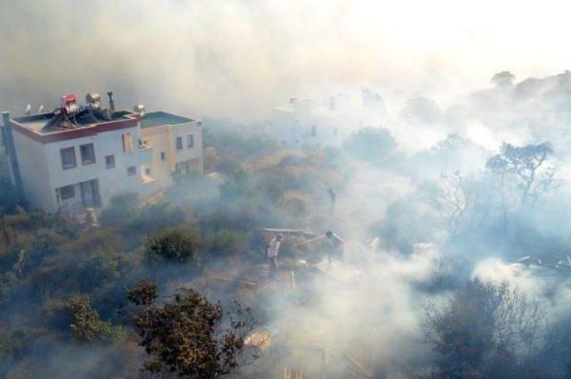 Bodrum'da Otluk Ve Makilik Alanda Yangın (2)
