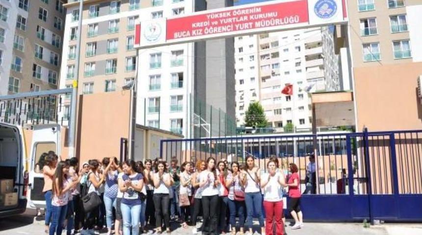 &Ouml;ğrencilerden Yurt Tepkisi