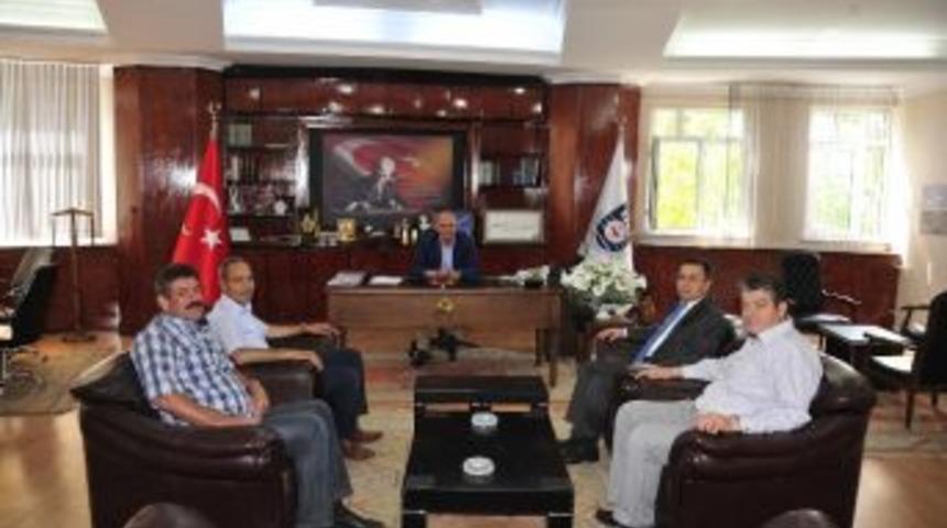 Sgk İl M&uuml;d&uuml;r&uuml; Fındık&rsquo;tan Başkan &Ccedil;alışkan&rsquo;a Ziyaret
