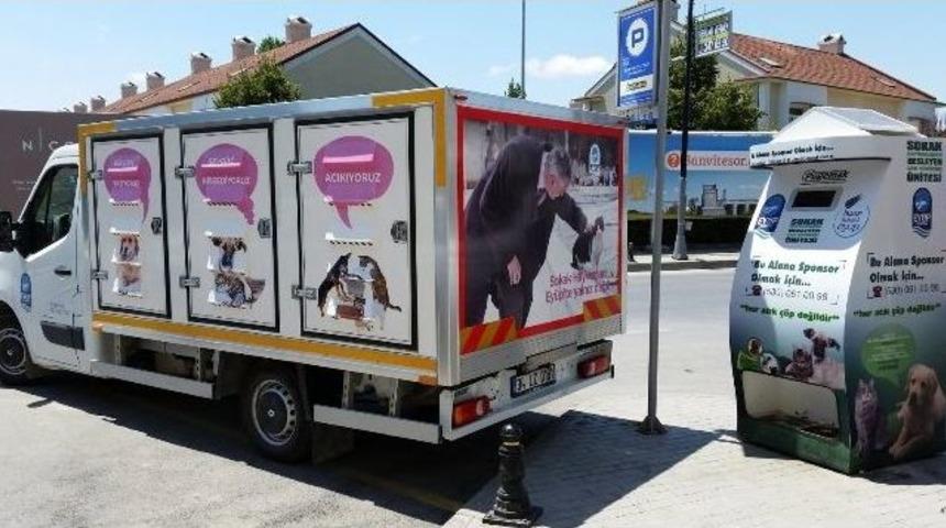 Sokak Hayvanlarını Besleyen Geri D&ouml;n&uuml;ş&uuml;m &Uuml;niteleri Hizmete Girdi