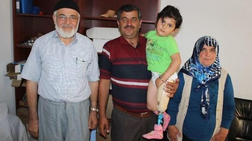 (&ouml;zel Haber) K&uuml;&ccedil;&uuml;k Canan&rsquo;ın Bayram Hediyesi Protez Bacağı Oldu