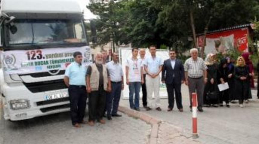 Nevşehir&rsquo;den Bayır-bucak T&uuml;rkmenlerine Bir Tır Dolusu Yardım