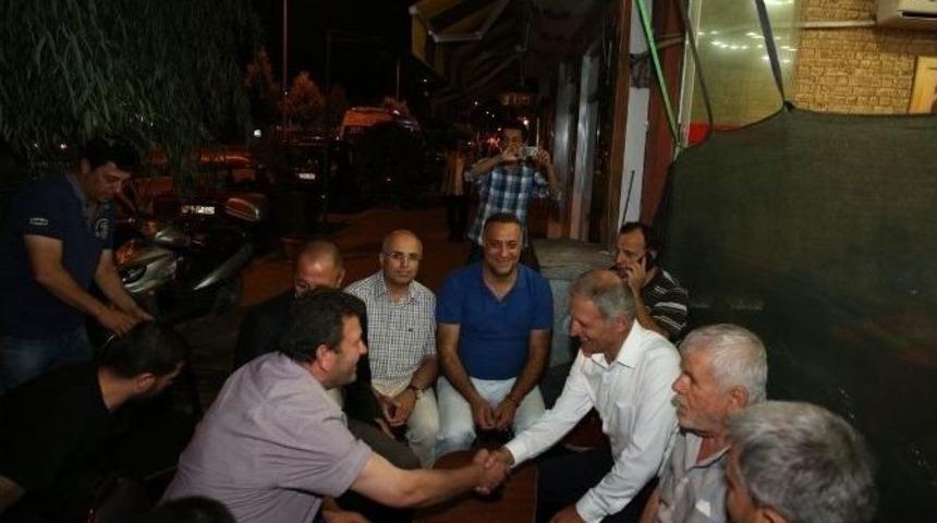 Dişli, İftar Sonrası Kahvehane Ziyareti Yaptı