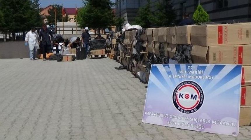 Bolu&rsquo;da Ka&ccedil;ak Sigara Operasyonu