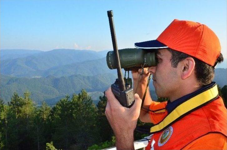 (özel Haber) Gözler Dürbünde, Eller Telsizde Ormanı Koruyorlar G2