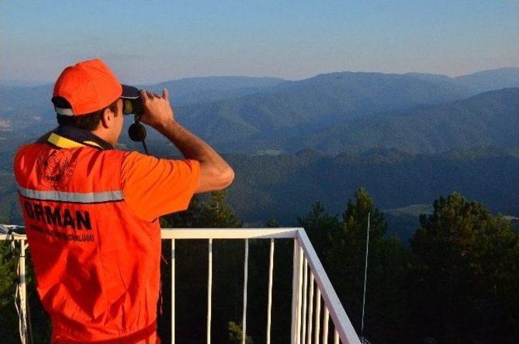 (özel Haber) Gözler Dürbünde, Eller Telsizde Ormanı Koruyorlar G4