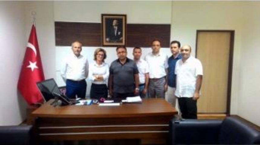 Aydın Sağlık-sen&rsquo;den Genel Sekreter &Ouml;zcan&rsquo;a Ziyaret