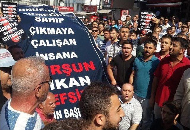 Rüzgarlı Sokak Esnafları Arkadaşlarının Ölümünü Protesto Etti