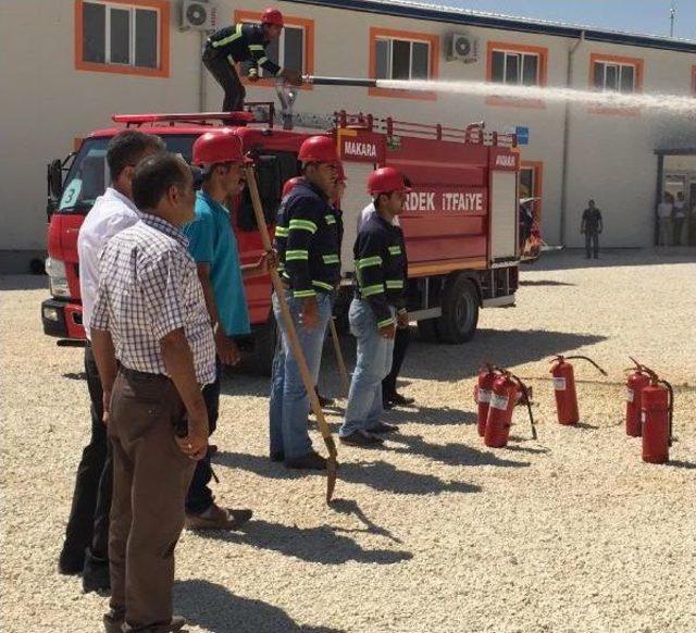 Çadırkentte Yangın Tatbikatı